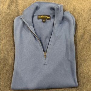 Brooks Brothers Men's Supima Cotton Quarter-Zip Sweater - Small